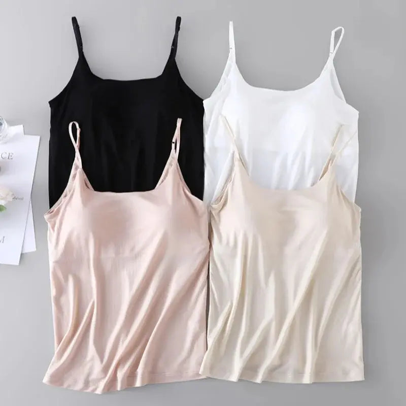 Birdtree, 100% Real Silk Tank Top, with Bra Padding Knitted Vest, Woman Sleeveless Basics Slim Casual Tops, 2026 New T62416JF bubbles jewelry and loan