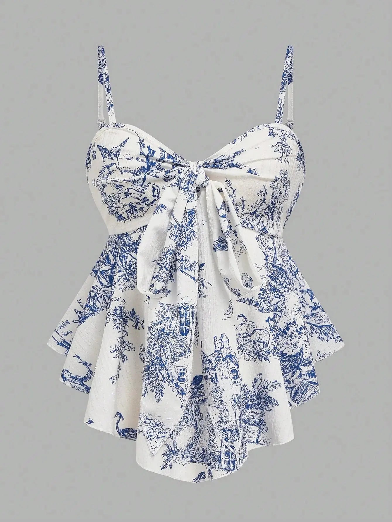 Women's Texture Print Close-Fitting Halter Top Elegant for Vacation Commuting And Daily Wear Single Piece bubbles jewelry and loan