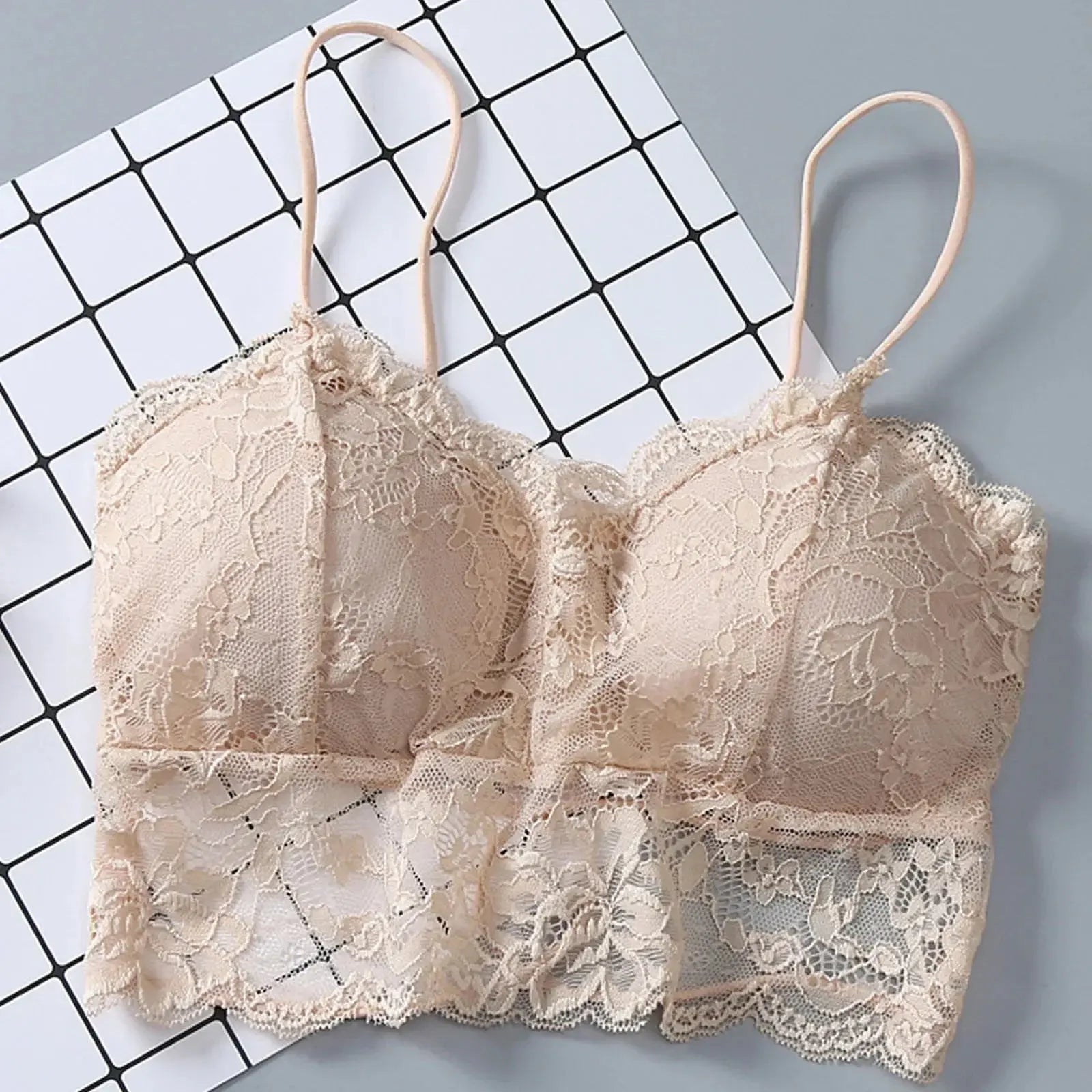 Summer Women Lace Sexy Top Sun Sleeveless Tops padded Bralette Bra Bustier Zipper Back Club Crop Tank lingerie женское белье bubbles jewelry and loan