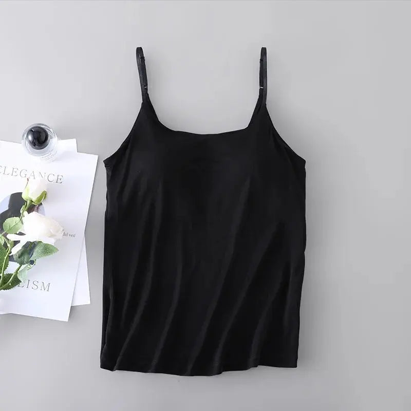 Birdtree, 100% Real Silk Tank Top, with Bra Padding Knitted Vest, Woman Sleeveless Basics Slim Casual Tops, 2026 New T62416JF bubbles jewelry and loan