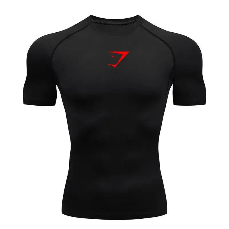 Men's fitness clothes, short sleeved tight fitting clothes, running sports tops, base shirts, casual short sleeved T-shirts bubbles jewelry and loan