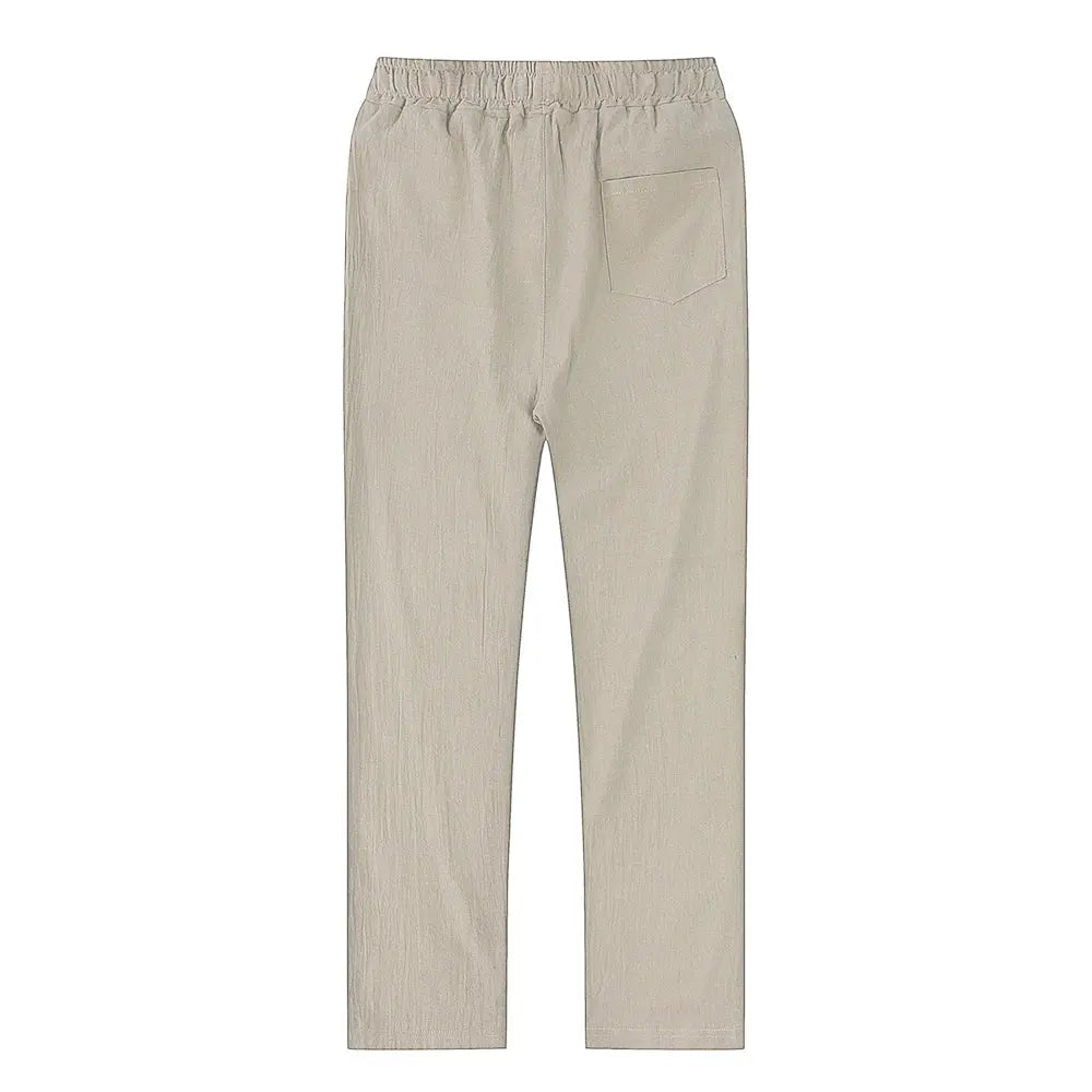 Men's Cotton Linen Pants Male Autumn New Breathable Solid Color Linen Trousers Fitness Streetwear S-3XL bubbles jewelry and loan