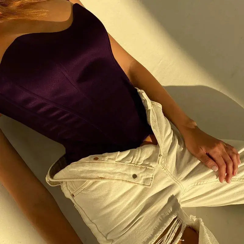 Sexy Women Tube Tops Solid Sleeveless Slim Skinny Corset Cropped Top 2024 Summer Casual Elegant Female Strapless Vest bubbles jewelry and loan