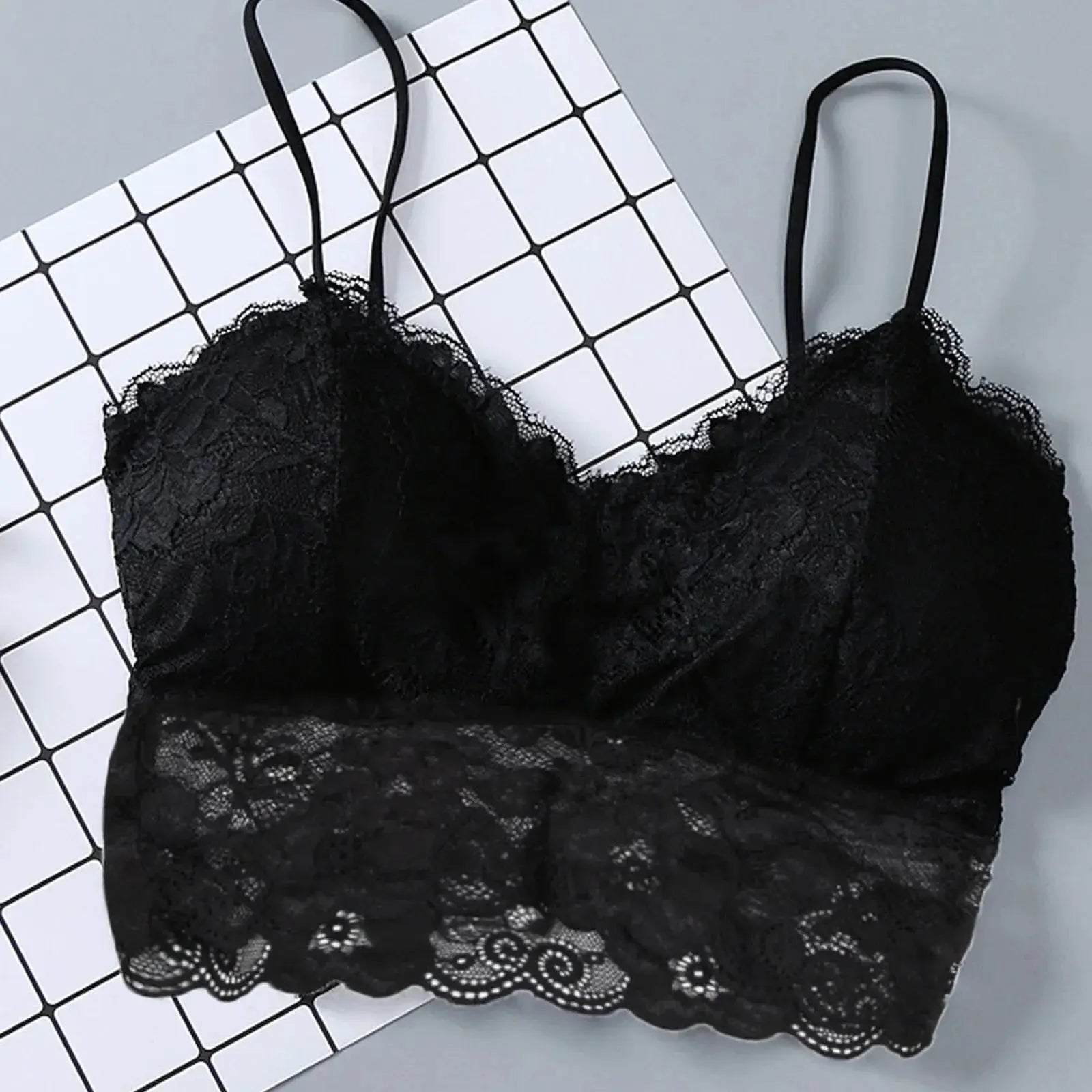 Summer Women Lace Sexy Top Sun Sleeveless Tops padded Bralette Bra Bustier Zipper Back Club Crop Tank lingerie женское белье bubbles jewelry and loan