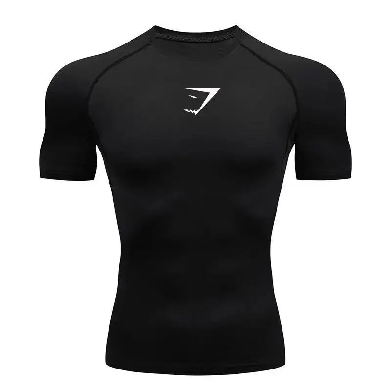 Men's fitness clothes, short sleeved tight fitting clothes, running sports tops, base shirts, casual short sleeved T-shirts bubbles jewelry and loan